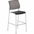 United Chair Co Stool, Armless, MeshBack, 19-3/4inx23inx45in, ExactBack/Abyss Seat UNCF1HECCP01